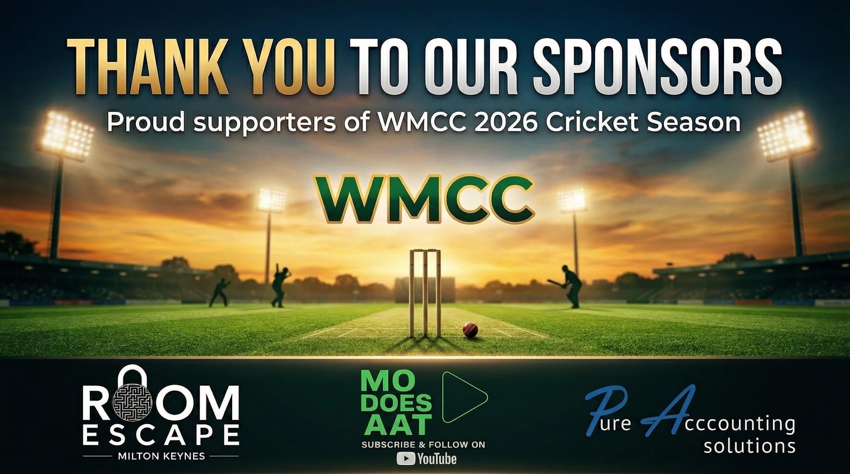 WMCC 2026 Season Sponsors